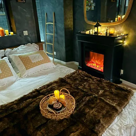 Le Romantique, Spa, Ecran Cinema, Lit King Size, Day Use, 10 Min Centre Daire