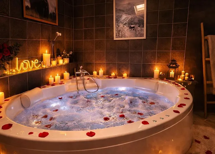 Appartement Le Romantique, Spa, écran Cinéma, Lit King Size, Day Use, 10 Min Centre